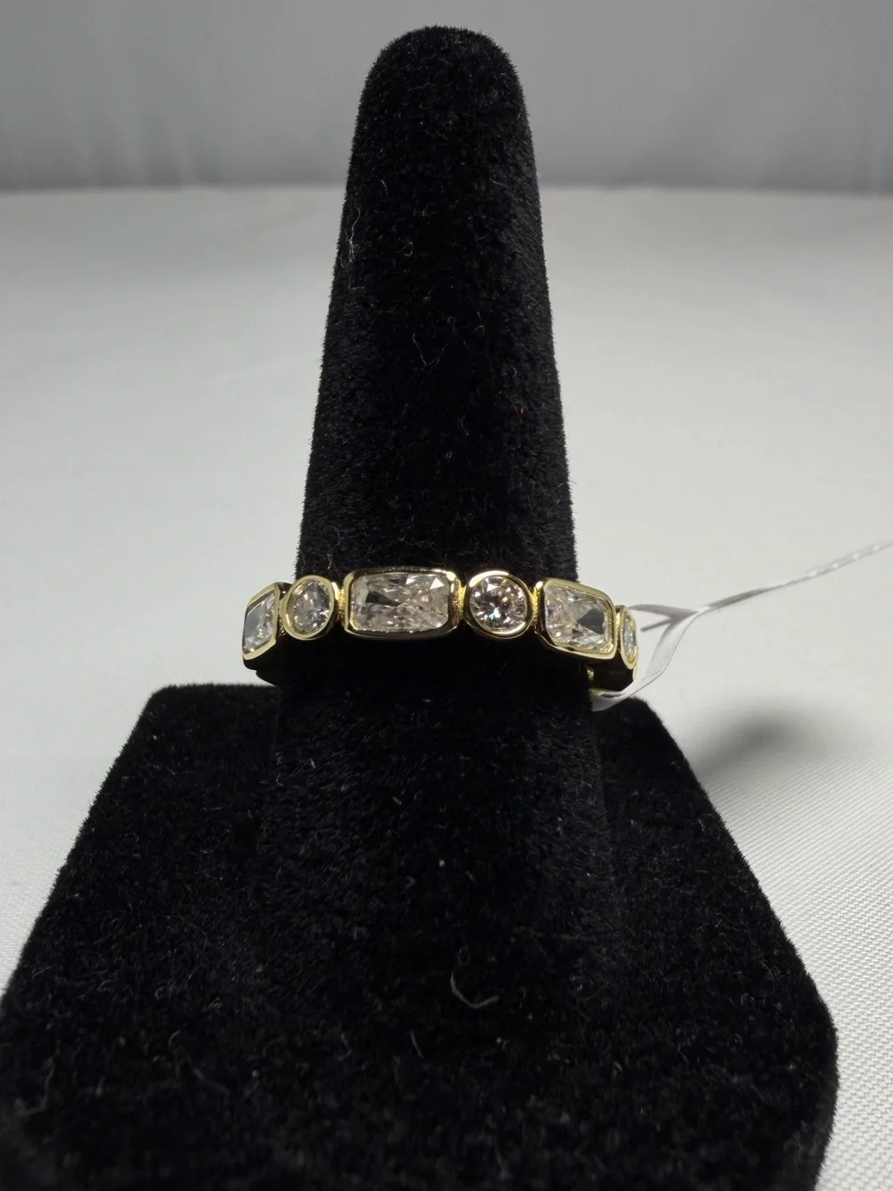 Moissanite Eternity Band Ring 2.90ctw Gold Over Sterling Stackable NWT Size 7